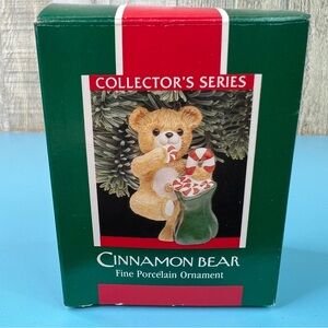Hallmark Keepsake Ornament Cinnamon Bear Fine Porcelain Ornament Collector Serie